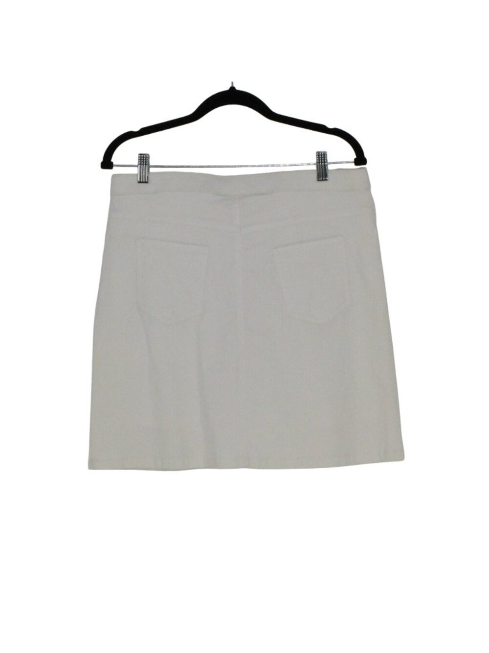 Hearts Of Palm White Skort Size 12 Rayon Blend Stretch Pockets Casual Made In Gu